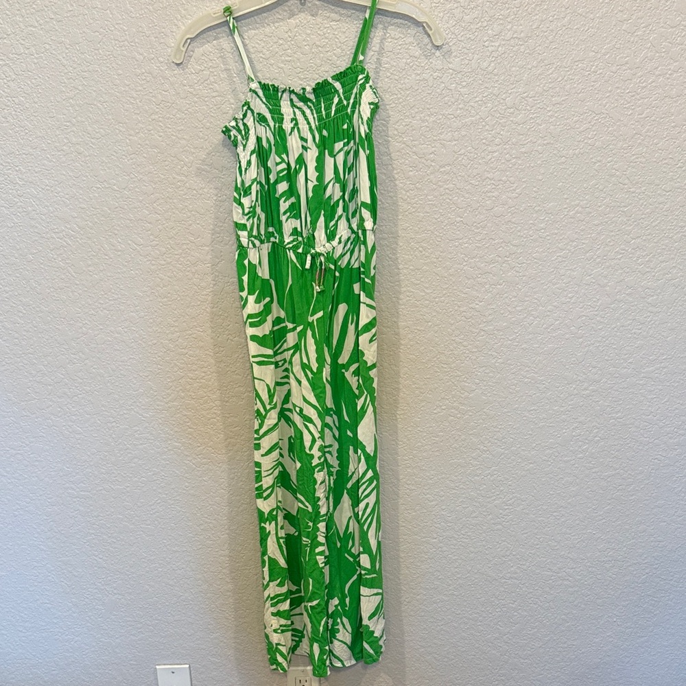 Girls Lily Pulitzer for Target Green and White Leaf Print Romper
